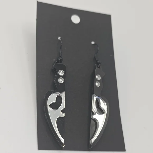 Ghostface Scream Knife Earrings Handmade Hypoallergenic BUNDLE & OFFER TO SAVE - Picture 3 of 4